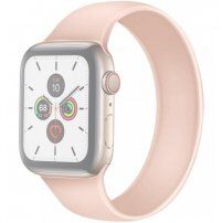 Szilikon körpánt - szíj csat nélkül - Apple Watch 42mm / 41mm / 40mm / 38mm - S - rózsaszín
