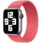 Nylon fontott körpánt - Apple Watch 42mm / 41mm / 40mm / 38mm - L - rózsaszín