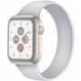 Szilikon körpánt - szíj csat nélkül - Apple Watch 42mm / 41mm / 40mm / 38mm - L - fehér