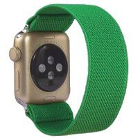 Nylon kökpánt - szíj csat nélkül - Apple Watch 42mm / 41mm / 40mm / 38mm - sötétzöld