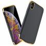 Védő tok elemmel iPhone XS Max - 6000 mAh - fekete / arany
