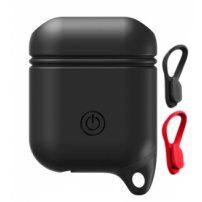 Víz- és porálló szilikon védőtok AirPods 1 / 2 - fekete