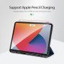 DUX DUCIS Domo borító hellyel Apple Pencil és alvás funkció - iPad Pro 12,9" (2018-2022) - sötétkék