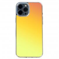 Ütésálló, szín gradiens tok - iPhone 11 Pro - sárga-narancssárga