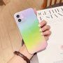 Transzparens tükrös tok - iPhone 11 - szivárvány