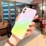 Transzparens tükrös tok - iPhone 11 - szivárvány
