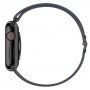 Szilikon szíj csúsztatható csattal - Apple Watch 42mm / 41mm / 40mm / 38mm - sötétszürke