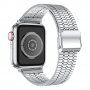 Széles rozsdamentes acél szíj - Apple Watch 42mm / 41mm / 40mm / 38mm - ezüst