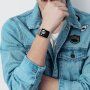 Széles rozsdamentes acél szíj - Apple Watch 42mm / 41mm / 40mm / 38mm - ezüst
