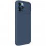 Nillkin CamShield Silky tok - iPhone 12 Pro Max - kék