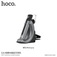 HOCO vezeték nélküli fülhallgató tartóval szellőző rácsra Apple iPhone - sötétszürke