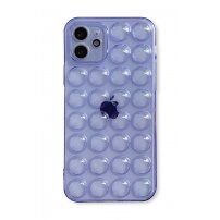 Védőtok buborékokkal - iPhone 11 Pro - lila
