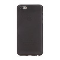 Vékony műanyag tok - iPhone 6 Plus / 6S Plus lencse védelmével - fekete