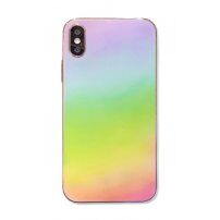 Transzparens tükrös tok - iPhone XR - szivárvány