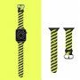 Összefonott szilikon szíj - Apple Watch Ultra 49mm / 46mm / 45mm / 44mm / 42mm - fekete-sárga