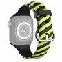Összefonott szilikon szíj - Apple Watch Ultra 49mm / 46mm / 45mm / 44mm / 42mm - fekete-sárga