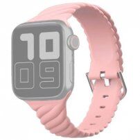 Összefonott szilikon szíj - Apple Watch Ultra 49mm / 46mm / 45mm / 44mm / 42mm - rózsaszín