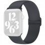 Szilikon szíj csúsztatható csattal - Apple Watch 42mm / 41mm / 40mm / 38mm - sötétszürke
