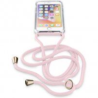 Cellularline Neck-Case tok zsinórral - iPhone 6 / 7 / 8 / SE (2020/2022) - rózsaszín