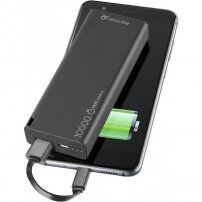 CellularLine FREEPOWER SLIM külső akkumulátor / powerbank USB-A portokkal - 1 000 mAh - fekete