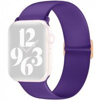 Szilikon szíj csúsztatható csattal - Apple Watch 42mm / 41mm / 40mm / 38mm - lila