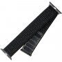 FIXED Nylon Strap nylon szíj - Apple Watch 42mm / 41mm / 40mm / 38mm - fényvisszaverő fekete