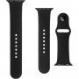 FIXED Silicone Strap szíj rövidebb és hosszabb csattal - Apple Watch 42mm / 41mm / 40mm / 38mm - fekete