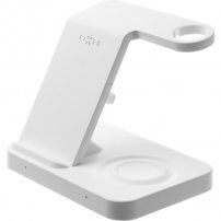 FIXED PowerStation 3 az 1-ben állvány vezeték nélküli töltéssel iPhone / Apple Watch / AirPods - fehér