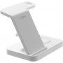 FIXED PowerStation 3 az 1-ben állvány vezeték nélküli töltéssel iPhone / Apple Watch / AirPods - fehér