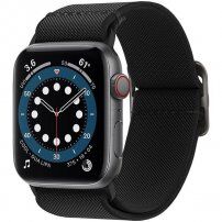 Spigen Lite Fit nylon szíj - Apple Watch Ultra 49mm / 46mm / 45mm / 44mm / 42mm - fekete