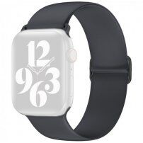 Szilikon szíj csúsztatható csattal - Apple Watch Ultra 49mm / 46mm / 45mm / 44mm / 42mm - sötétszürke