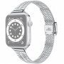 Vékony rozsdamentes acél szíj - Apple Watch 42mm / 41mm / 40mm / 38mm - ezüst