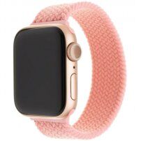 FIXED nylon körpánt - Apple Watch 42mm / 41mm / 40mm / 38mm - XL - rózsaszín