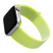 FIXED Nylon Strap nylon szíj - Apple Watch 42mm / 41mm / 40mm / 38mm - lime