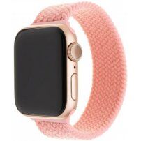 FIXED nylon körpánt - Apple Watch Ultra 49mm / 46mm / 45mm / 44mm / 42mm - L - rózsaszín