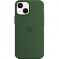 Eredeti Apple szilikon tok MagSafe -vel - iPhone 13 mini - lóhere zöld
