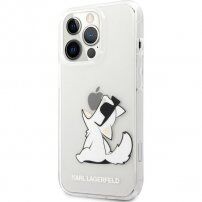Karl Lagerfeld Choupette Eat tok - iPhone 13 Pro Max - átlátszó