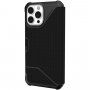 UAG Metropolis tartós flip cover borító - iPhone 13 Pro Max - kevlár fekete