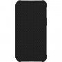 UAG Metropolis tartós flip cover borító - iPhone 13 Pro Max - kevlár fekete