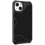 UAG Metropolis tartós flip cover borító - iPhone 13 - kevlár fekete