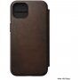 Nomad MagSafe Rugged Folio flip cover bőr tok - iPhone 13 - barna