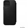 Nomad MagSafe Rugged Folio flip cover bőr tok - iPhone 13 mini - fekete