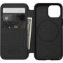 Nomad MagSafe Rugged Folio flip cover bőr tok - iPhone 13 mini - fekete