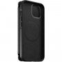 Nomad MagSafe Rugged Folio flip cover bőr tok - iPhone 13 - fekete