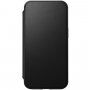 Nomad MagSafe Rugged Folio flip cover bőr tok - iPhone 13 Pro - fekete