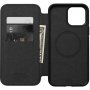 Nomad MagSafe Rugged Folio flip cover bőr tok - iPhone 13 Pro Max - fekete