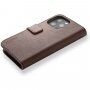 Decoded Wallet flip cover borító - iPhone 13 Pro - barna