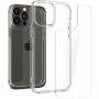 Spigen Quartz Hybrid fényes tok üveg hátlappal - iPhone 13 Pro Max - átlátszó