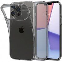 Spigen Crystal Flex transzparens tok - iPhone 13 Pro Max - fekete