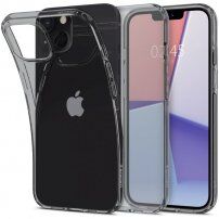 Spigen Crystal Flex transzparens tok - iPhone 13 mini - fekete